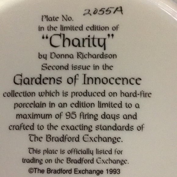 Bradford Exchange “Charity” Plate - Picture 4 of 5